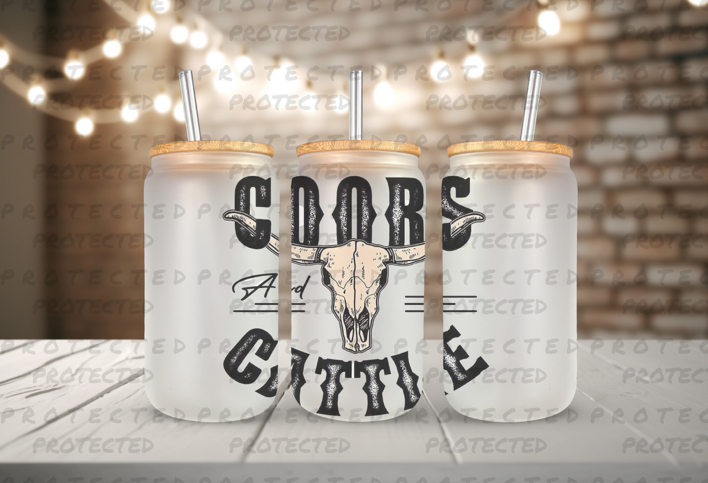 COORS AND CATTLE : GLASSWARE