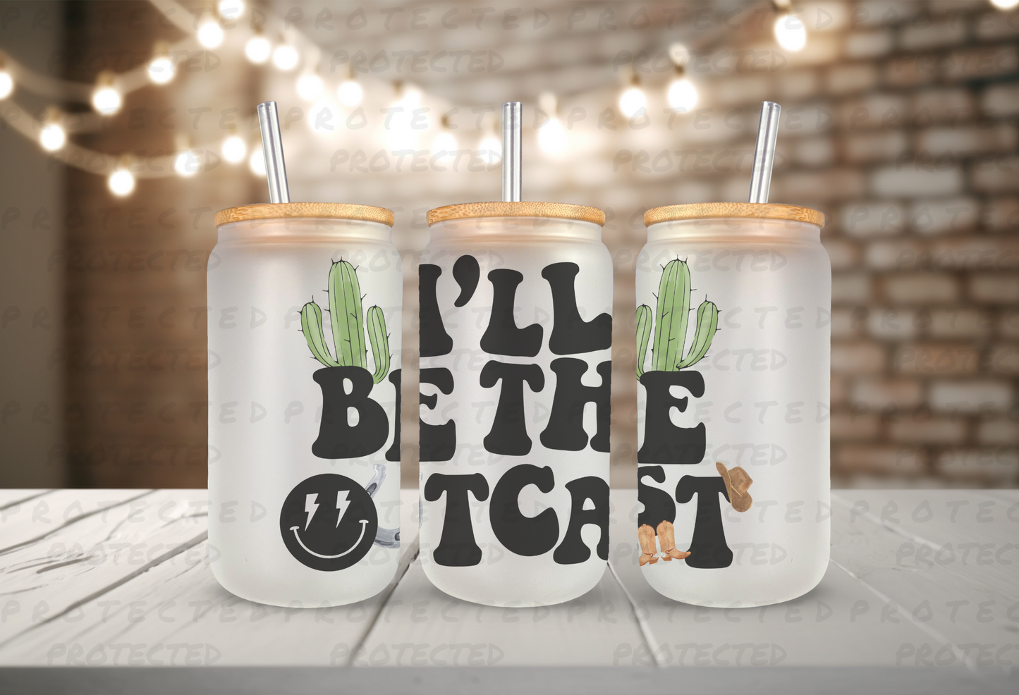 I'LL BE THE OUTCAST : GLASSWARE