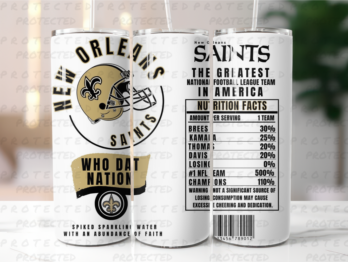 WHO DAT NATION : TUMBLER