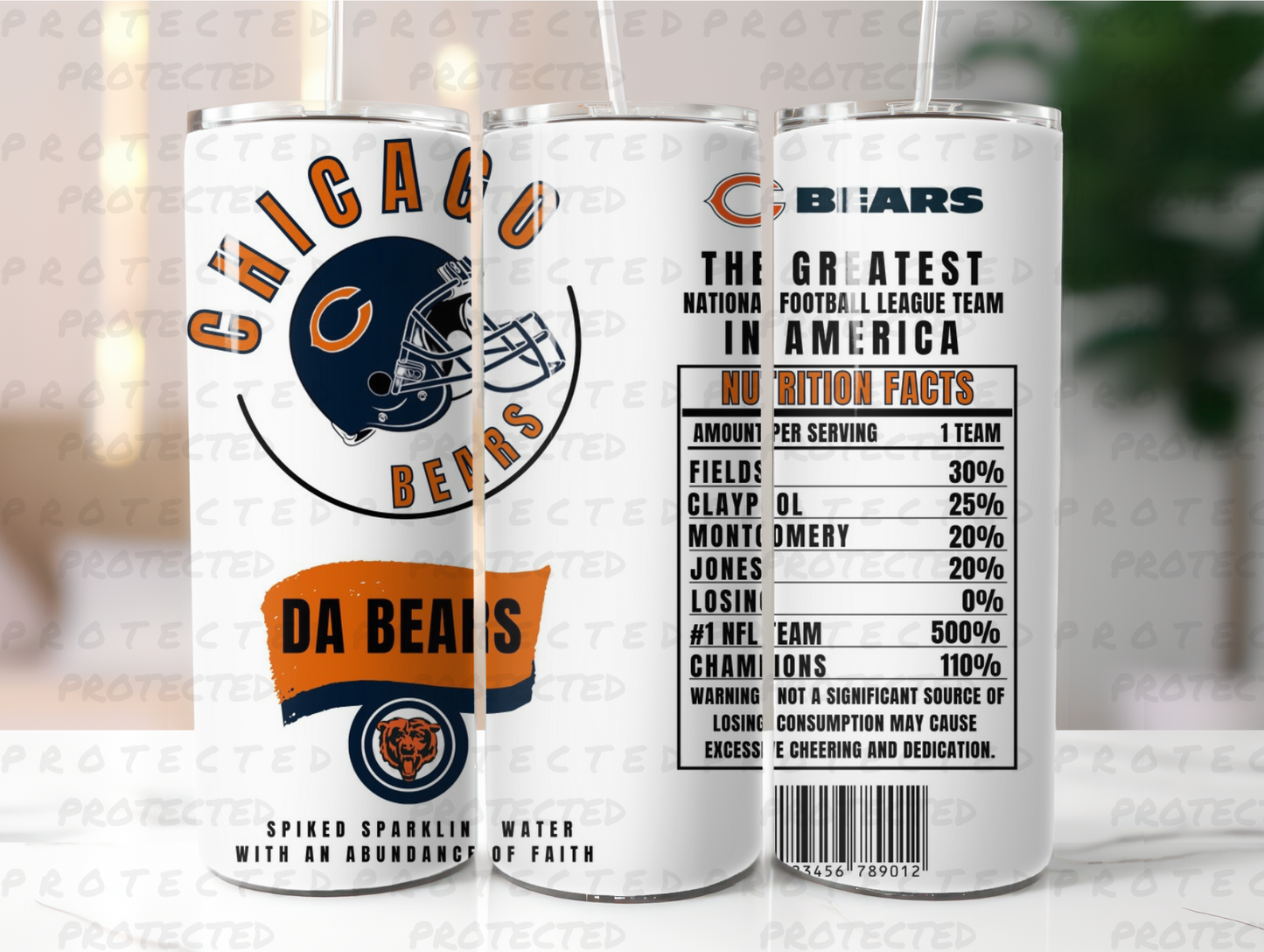 DA BEARS : TUMBLER