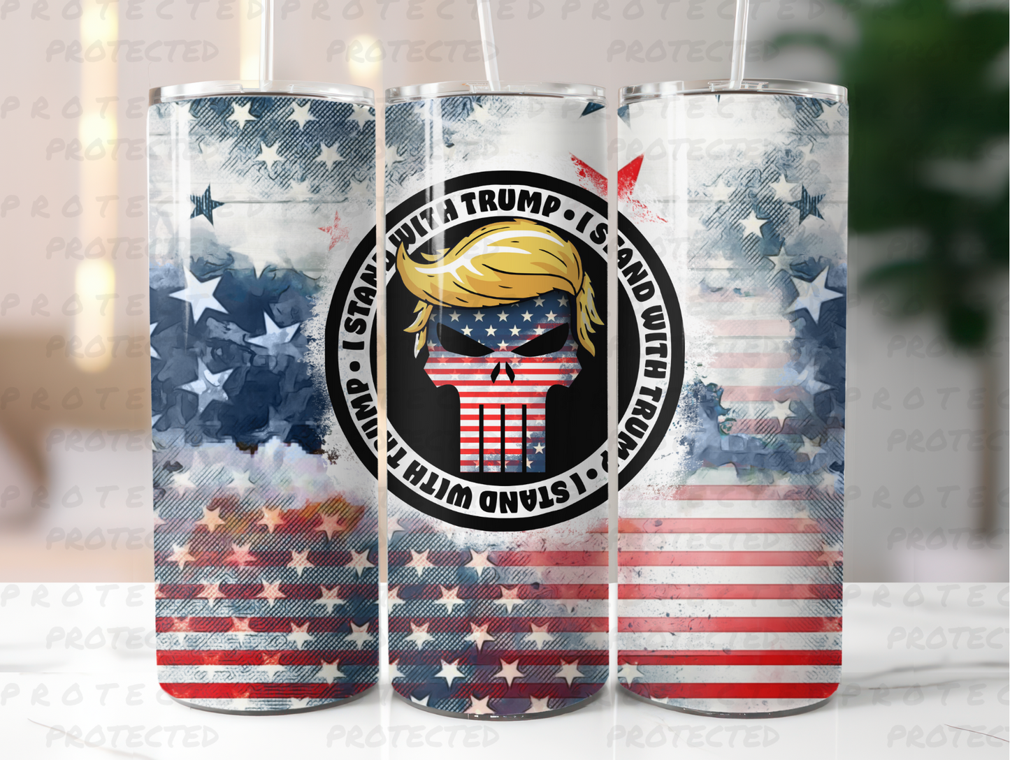 STAND WITH TRUMP : TUMBLER