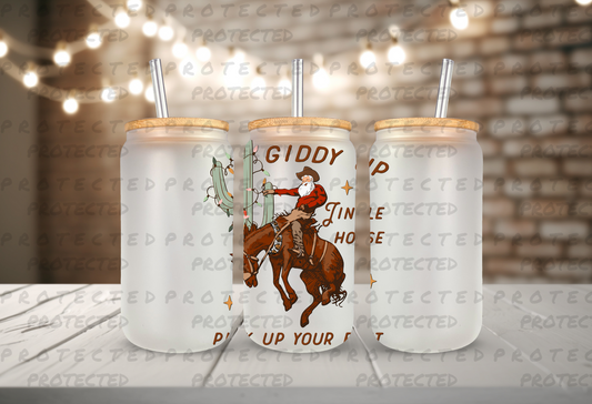 GIDDY UP JINGLE HORSE: GLASSWARE