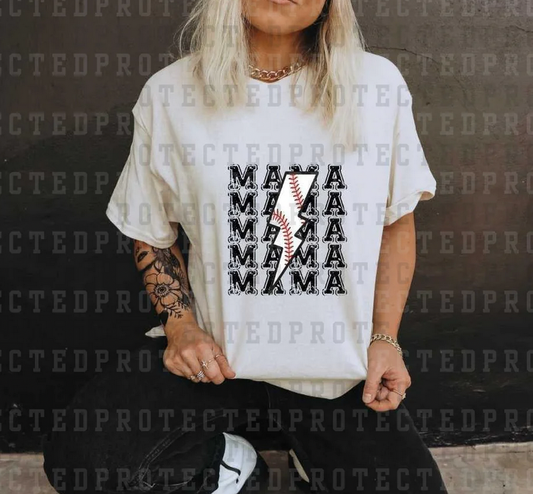 BASEBALL MAMA : T-SHIRT